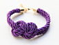 欧美风 缠绕结编织手链 时尚手链 紫罗兰色-淘宝网