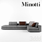 Minotti Hamilton_: Zlgj 2016, 01 Zlgj, Диваны Minotti, Minotti Hamilton Sofa, Gotham Furniture, 3D Models, 2016 03Gn