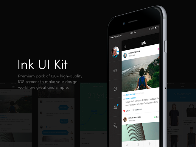 Ink UI Kit - 150 iOS...
