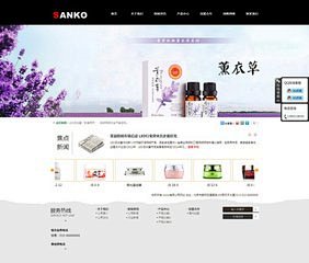 化妆品网站模板_360图片