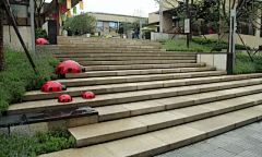 xiongxiongandweiwei采集到景观元素—踏步、汀步，台地