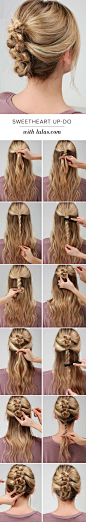 LuLu*s How-To: Sweetheart Twisted Up-Do: 