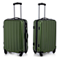 新品特价橄榄绿拉杆箱 abs旅行箱复古风时尚男女行李箱20寸登机箱-淘宝网