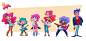 Jem and the Holograms - Mini project : Character redesign of  Jem and the Hologram's charaters