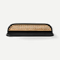 Coretta Wall Shelf, Natural & Black Rattan