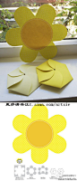 一朵花折成的小纸包~~很可爱~~>>>更多有趣内容，请关注@美好创意DIY