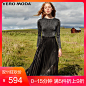 Vero Moda2018秋季新款高冷气质女装百褶针织连衣裙女|31837D521-tmall.com天猫
