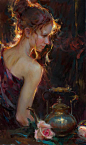 Recent Works : Dan Gerhartz is known for his romantic, touching oil paintings of people.