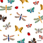 패턴_곤충 by 타그트라움 on Grafolio : 곤충으로 패턴을 만들었어요 배경화면으로 이쁘게 쓰세요!:-)