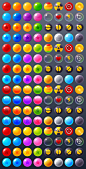 Bubble Shooter Game Assets - Bubbles - Showcase 07 : Bubble Shooter Game Assets - Bubbles - Showcase 07