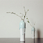 手工制陶艺小花瓶花器家居摆设 [幸福泪滴] 青瓷小梅瓶的图片