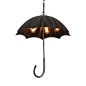 loft复古雨伞吊灯创意工业风做旧铁艺咖啡馆餐厅吧台个性艺术吊灯-淘宝网