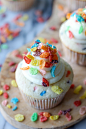 Fruity Pebble Cupcakes