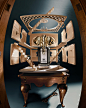 Photo by Penhaligon's on September 26, 2023. May be an image of grandfather clock, armoire and text.
