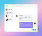 Chat window for admin dashboard