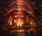 Bioshock Infinite - Market Fire, Ben Lo : Bioshock Infinite Market fire concept art