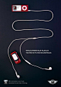 Mini Connected: iPod #publicidad gráfica. Entre en el fantástico mundo de elcafeatomico.com para descubrir muchas más cosas! #advertising: 