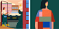 Abbey Lossing 的插画以色彩鲜明的城市居民角色为特色。她通常以鲜艳的色彩进行绘画创造，偶尔也会有黑白插画设计。她利用各平台不仅分享她的插图和提供艺术灵感，还解决社会和政治问题。博客地址：
https://www.instagram.com/abbey_lossing/