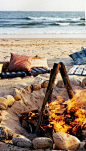 UjENA Summer Bucket List: Beach bonfire with pillow and blankets...after a day at the beach in your favorite UjENA Suit! www.ujena.com