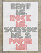 'Beat Me, Rock Me, Scissor Me, & Paper Me!', a work for graphic... - Jaemin Lee