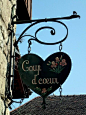 Wonderful sign/enseigne in Yvoire, France.