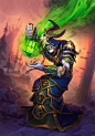 Raeth Ghostsong, Arthur Gimaldinov : My new illustration for Hearthstone: The Witchwood.
Blizzard Entertainment.