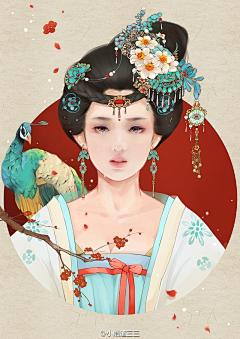 雪若芷兰采集到美人如画（中国风）