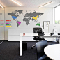 世界地图信息图墙贴#办公#wallsticker#信息图表#品牌