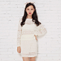 2014秋装韩版新款女装纯色套头毛衣包臀连衣短裙两件休闲套装 潮