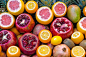 6 Orange Fruit Beside Lemon and Red Round Fruit during Daytime