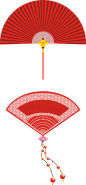 年货节中国折扇素材