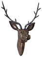 Goodwin Aluminum Deer Head contemporary-wall-sculptures