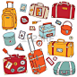 17712357-vector-collection-of-vintage-suitcases-travel-illustration-isolated.jpg (450×450)