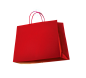 PNG红色透明礼盒素材 礼袋礼包png小图标