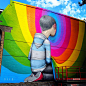 Walking on a Dream: Colorful Murals by Seth Globepainter | Inspiration Grid | Design Inspiration