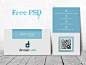 Free PSD Business Card Mock Up 2