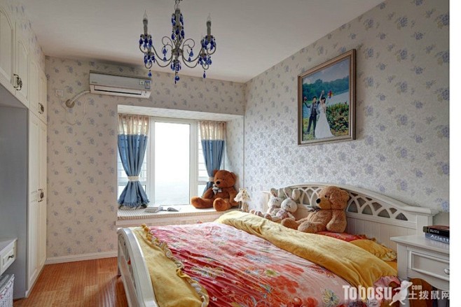 最新浪漫舒适卧室装修美图欣赏—土拨鼠装饰...
