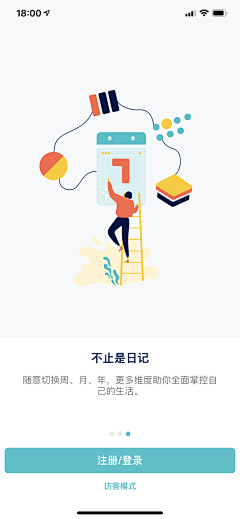 一位老仙女采集到APP | 引导页