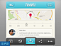 Travel App UI Elements - PSD Freebie 