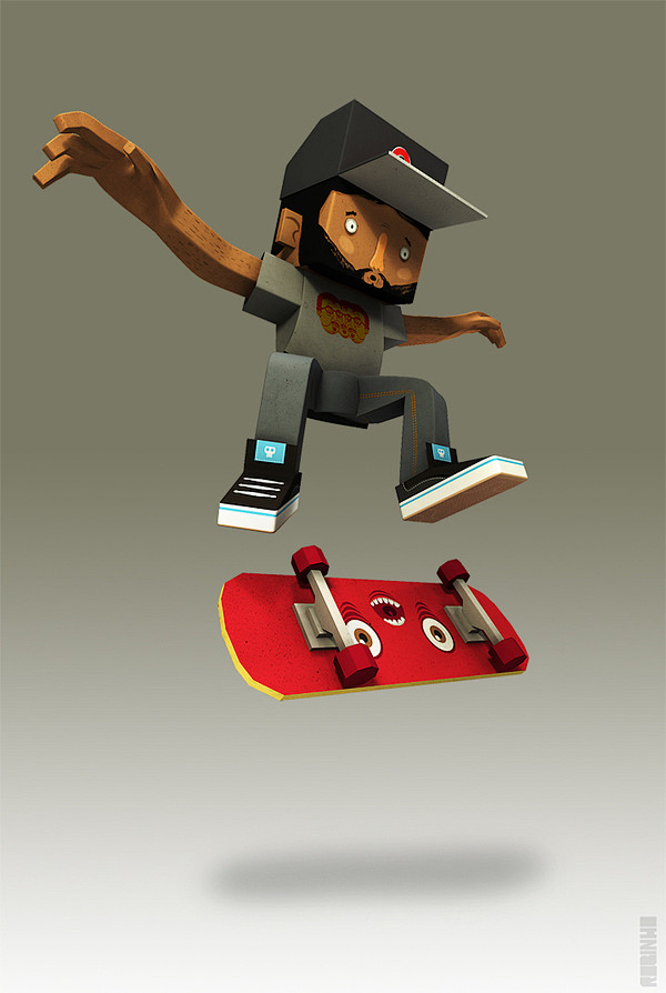 skateboard box on Be...