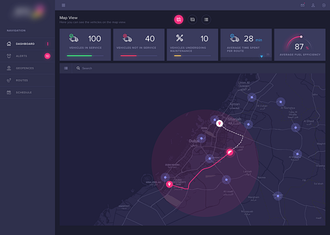 2 dashboard map view...