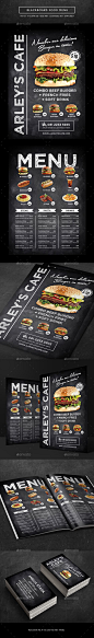 Blackboard Menu + Business Card Template PSD. Download here: http://graphicriver.net/item/blackboard-menu-business-card/15814356?ref=ksioks