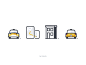 Taxi 44 icons icon a day pictogram icon taxi location location map traffic taxi delivery luggage suitcases suitcase passenger taxi driver services service taxi application taxi services uber vehicle taxi