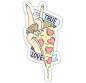 "TRUE LOVE PIZZA" Stickers by daniellacurcio | Redbubble
