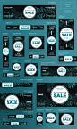 Xmas Web Banner Design Templates Bundle + FREE : Stand out of the crowd with a perfect banners pack. Big set of banners – 21 various forms and sizes to improve the look of your website, social media pages as well as blog or mobile app and attract more cli