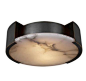 KELLY WEARSTLER | MELANGE SMALL FLUSH MOUNT. Alabaster stone coupled with luxe metals: 