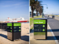 Port Melbourne.    *wayfinding on trashcan, to suit the visual height :)