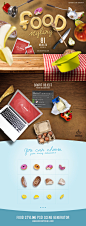 Food Styling PSD Scene Generator : Mocup PSD Food Styling Scene Generator offers you more than 80 cooking and kitchen elements and so you can work with more then 5000 combinations. Now you can be a chef of our interactive Mocup kitchen. Keep your choice, 