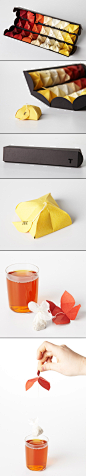 "T", tea packaging designed by Maria Milagros Rodriguez Bouroncle.