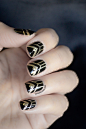 art deco nails, gatsby nails